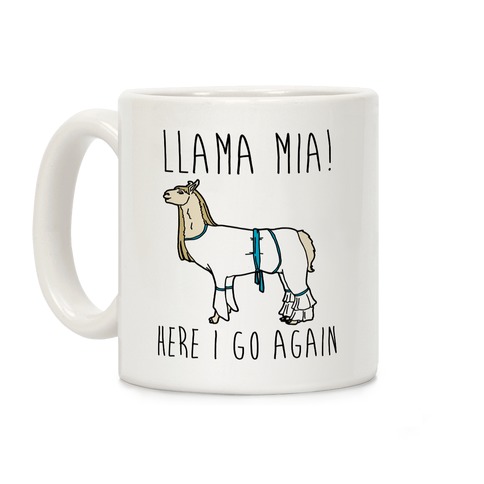Llama Mia Parody Coffee Mug