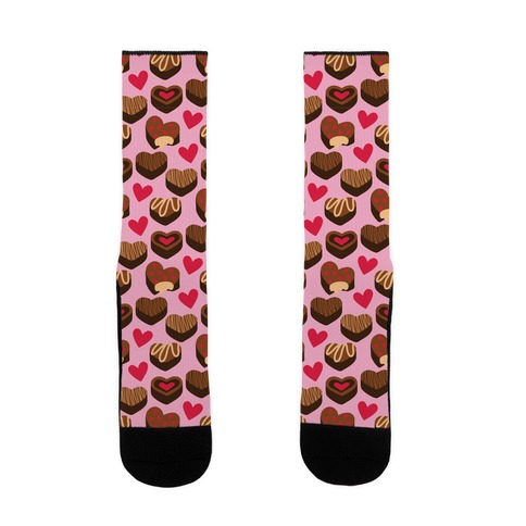 Chocolates of Love Pattern Sock