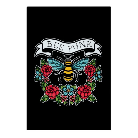 Bee Punk Garden Flag