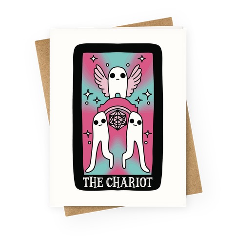 Creepy Cute Tarot : The Chariot Fresno Nightcrawler Greeting Card