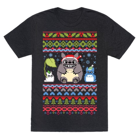Totoro Ugly Christmas Sweater T-Shirt