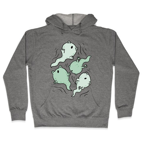 Tadpole Ghost Frogs Hooded Sweatshirt