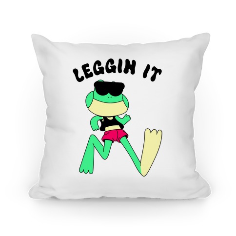 Leggin' It Frog Pillow