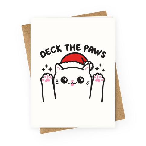 Deck The Paws Greeting Card