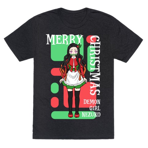 Merry Christmas Demon Girl Nezuko T-Shirt