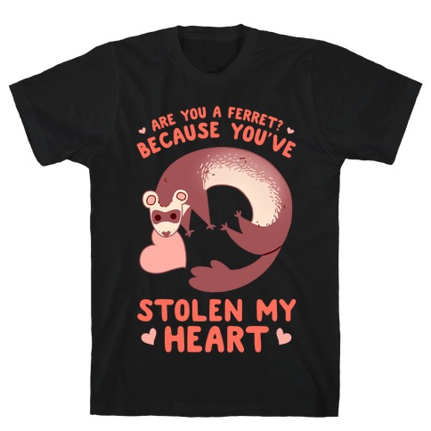 I Love Heart Ferrets Kids T-Shirt 