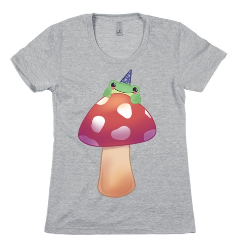 Magic Mushroom Frog Womens T-Shirt