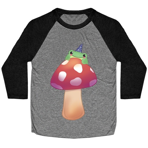 Magic Mushroom Frog Baseball Tee