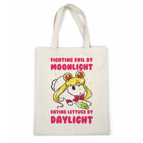 Fighting Evil By Moonlight Eating Lettuce By Daylight Casual Tote
