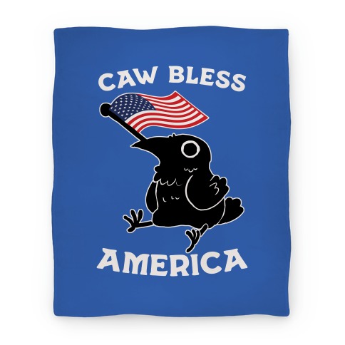 Caw Bless America Blanket