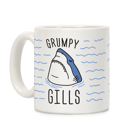 Grumpy Gills Shark Coffee Mug