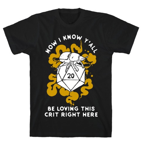 D20 Beetle Now I Know Y'all Be Loving This Crit Right Here T-Shirt