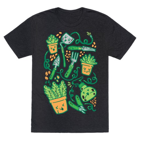 Kawaii Plants and Gardening Tools T-Shirt
