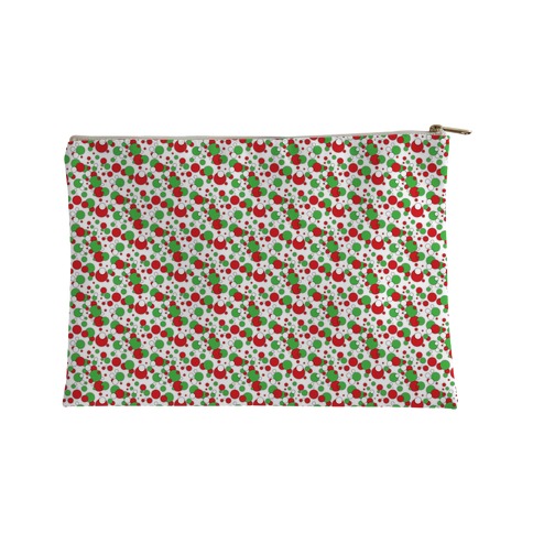 Red And Green Holiday Confetti Accessory Bag
