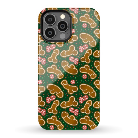 Gingerbread and Candy Cane Penises Phone Case