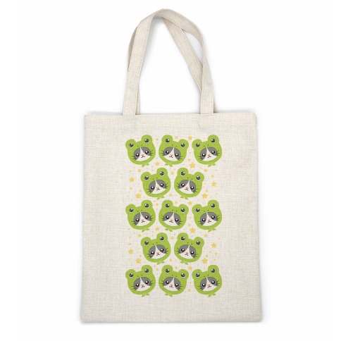 Frog Hat Cat Casual Tote