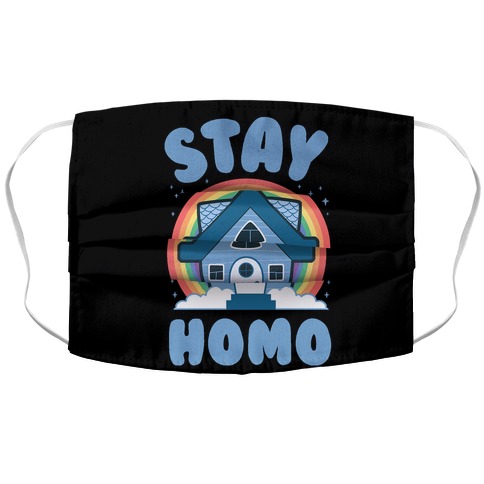 Stay Homo Accordion Face Mask