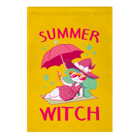 Summer witch Garden Flag