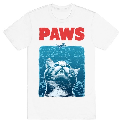 PAWS (Jaws Parody) T-Shirt