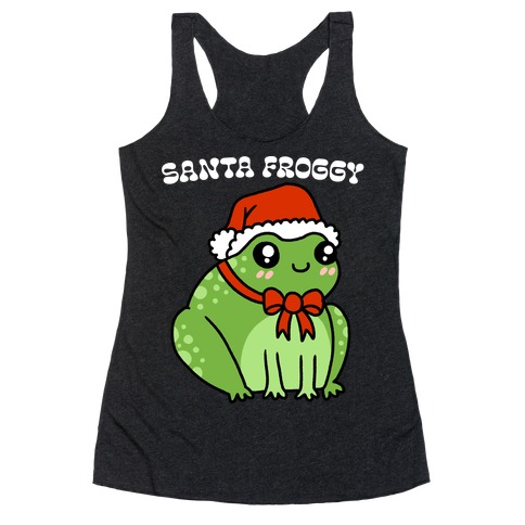 Santa Froggy Racerback Tank Top