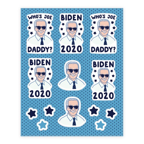 Joe Biden 2020 Stickers and Decal Sheet