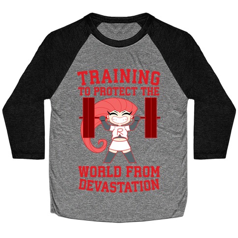 Training To Protect Our World From Devastation Baseball Tee