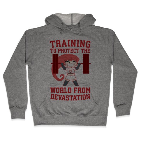 Training To Protect Our World From Devastation Hooded Sweatshirt