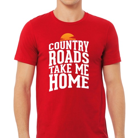 Thread Tank Take Me Home Country Road Unisex 3/4 Sleeves Baseball Raglan T-Shirt Tee