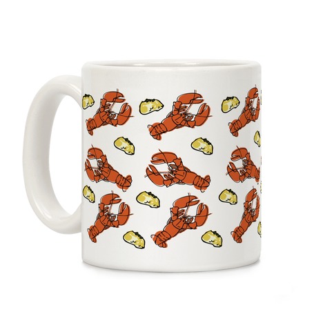 Cheddar Bae Lobster Pattern Coffee Mug