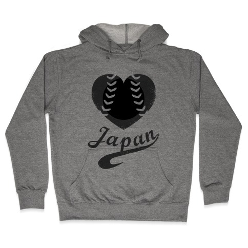 Japan Baseball Love (Baseball Tee) Hooded Sweatshirt