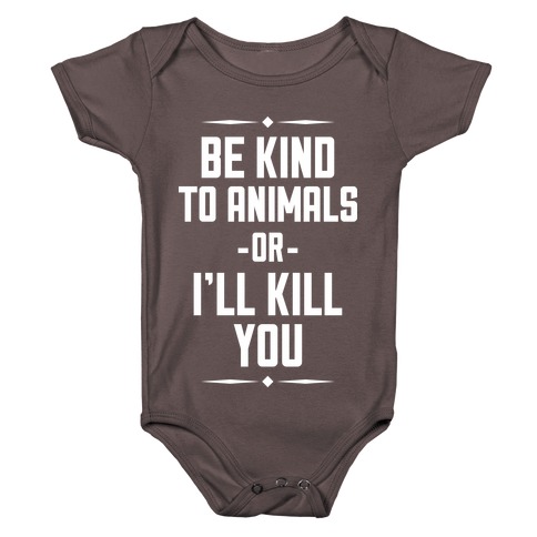 Be Kind to Animals Baby One-Piece