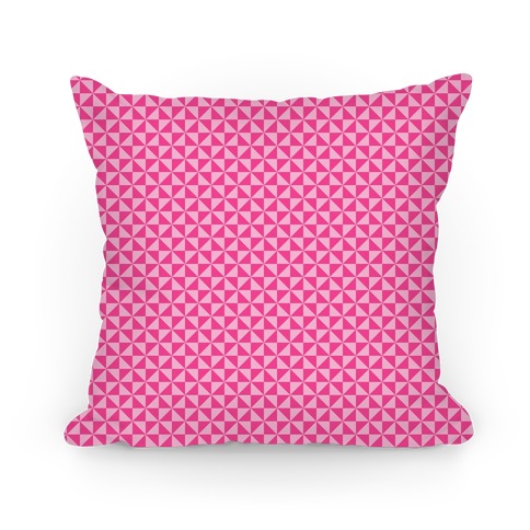 Pink Pinwheel Pattern Pillow
