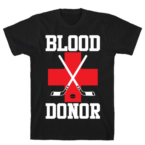 Blood Donor Hockey T-Shirt