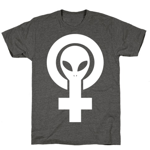 Alien Feminist Symbol T-Shirt