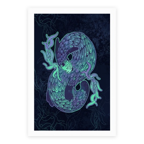 Swirling Wave Otter Poster