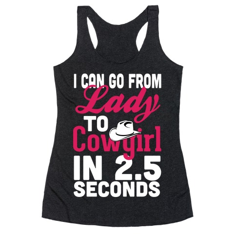 Lady to Cowgirl Racerback Tank Top