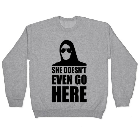 Mean Girls Sweatshirt Doesn't Go Here Black Pullover