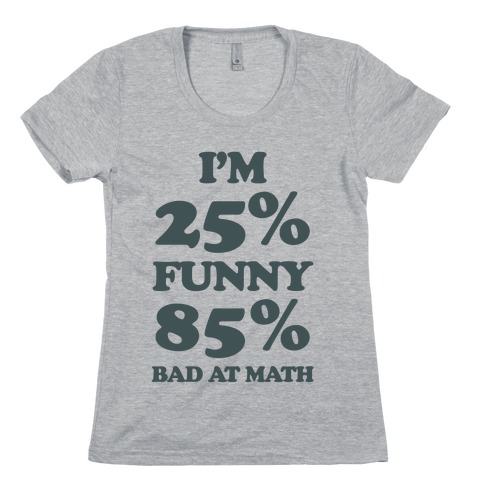 Funny/Math Ratio  Womens T-Shirt