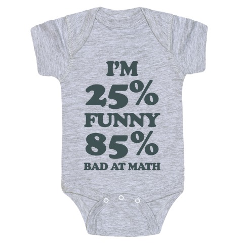 Funny/Math Ratio  Baby One-Piece
