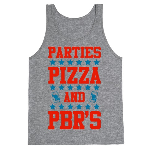 Pizza Parties and PBRs Tank Top