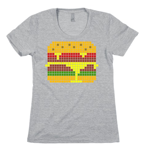8-Bit Burger Womens T-Shirt