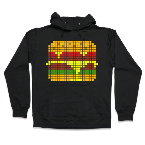8-Bit Burger Hooded Sweatshirt