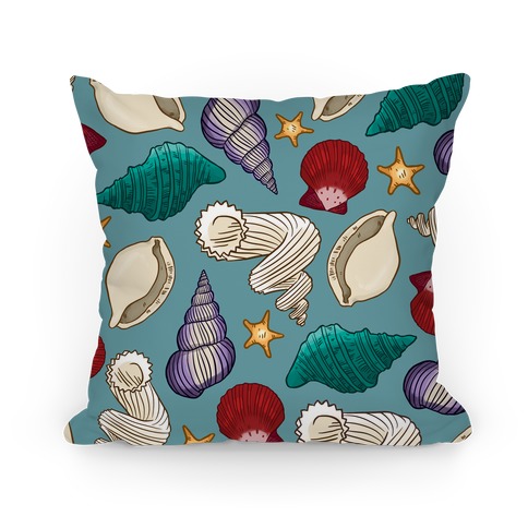 Seashell Pattern Pillow