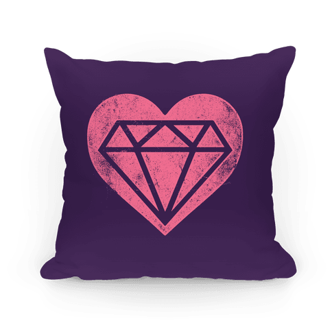 Diamond Heart Pillows Lookhuman