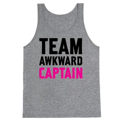 Team Awkward Captain Tank Top