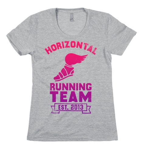 Horizontal Running Team Womens T-Shirt