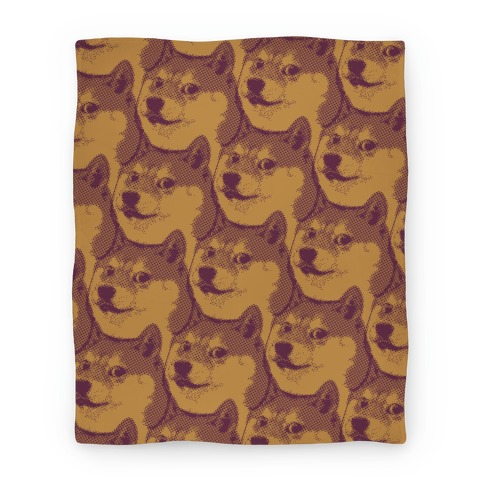 Doge Pattern ( Sepia) Blanket