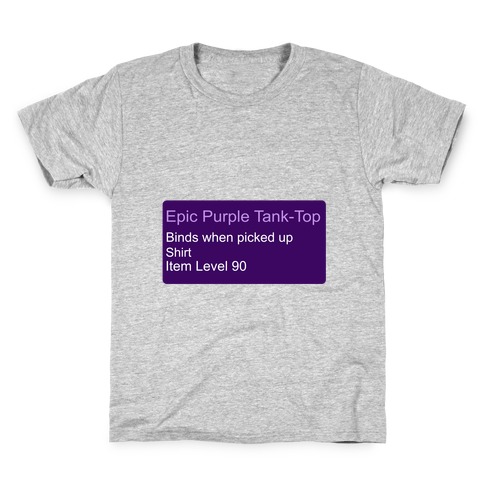 Epic Purple Tank-Top Kids T-Shirt