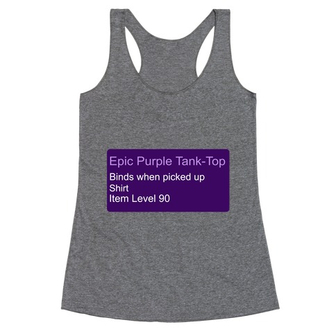Epic Purple Tank-Top Racerback Tank Top