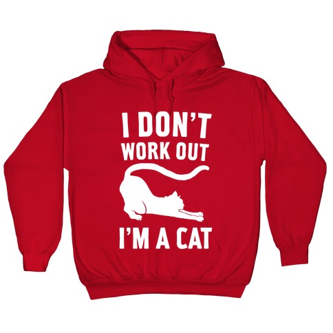 cat work hoodie